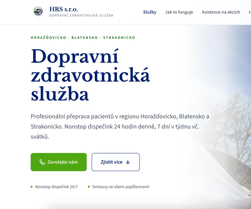 HRS Sanitky — screenshot